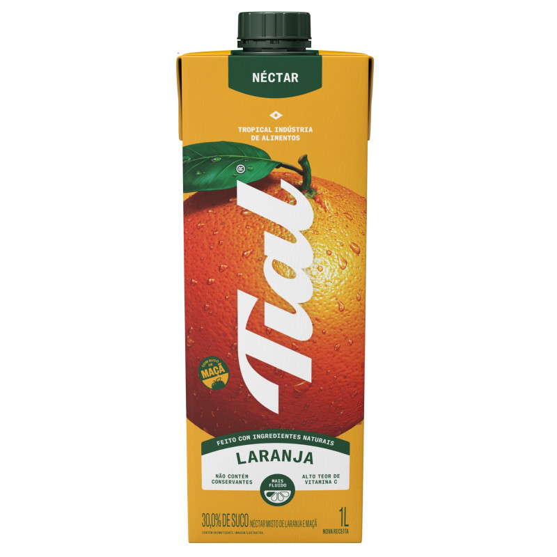 NÉCTAR LARANJA E MAÇÃ TIAL CAIXA 1L