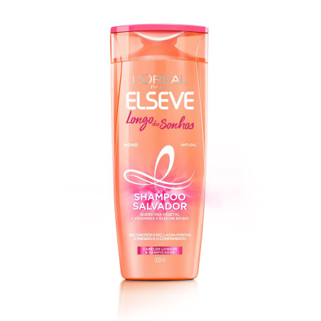 SHAMPOO LORÉAL PARIS ELSEVE LONGO DOS SONHOS FRASCO 200ML