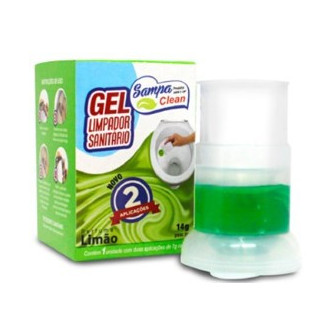 GEL SANITARIO SAMPA CLEAN 14G ADESIVO LIMAO