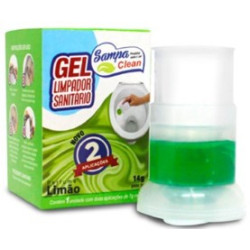GEL SANITARIO SAMPA CLEAN 14G ADESIVO LIMAO