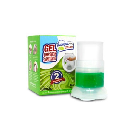 GEL SANITARIO SAMPA CLEAN 14G ADESIVO LIMAO