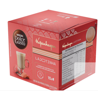MOCHACCINO EM CÁPSULA KOPENHAGEN LAJOTINHA NESCAFÉ DOLCE GUSTO CAIXA 170G 10 UNIDADES
