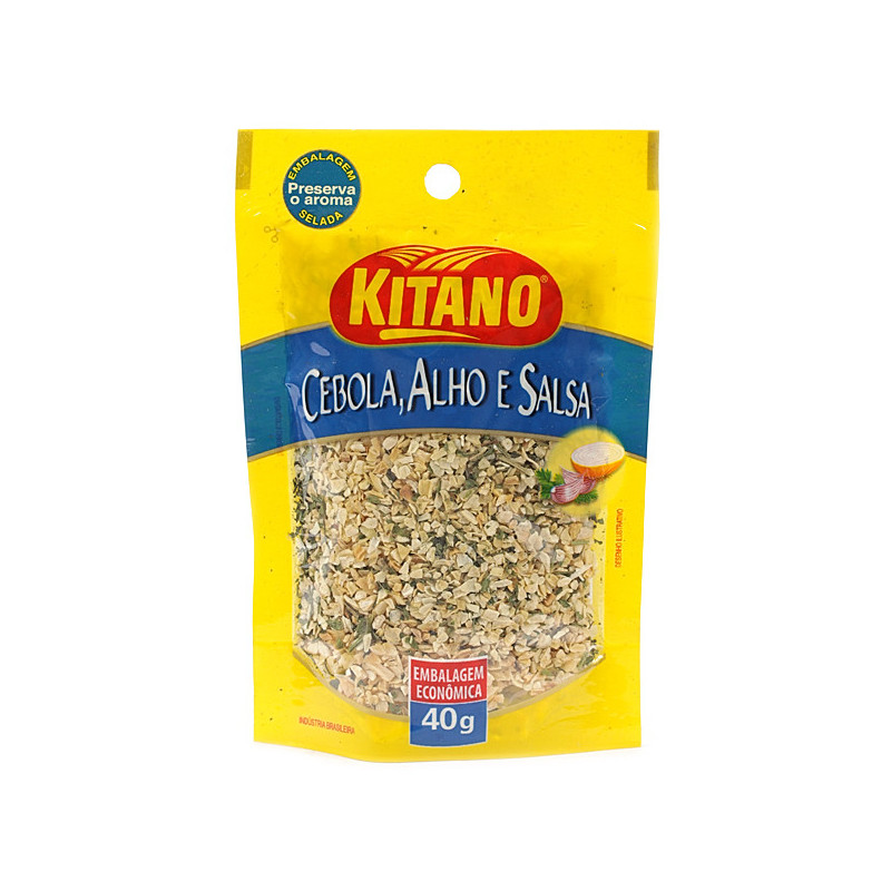 CEBOLA, ALHO E SALSA KITANO POUCH 40G