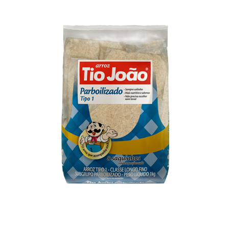 ARROZ PARBOILIZADO TIO JOÃO TIPO 1 1KG