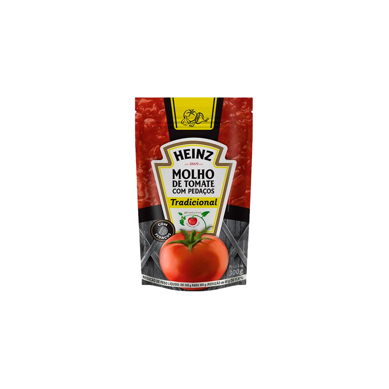 MOLHO DE TOMATE COM PEDAÇOS TRADICIONAL HEINZ SACHÊ 240G