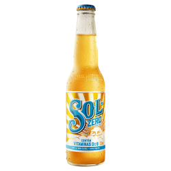 CERVEJA PILSEN ZERO ÁLCOOL SOL GARRAFA 330ML