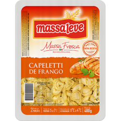 CAPELETTI MASSA LEVE 400GR FRANGO
