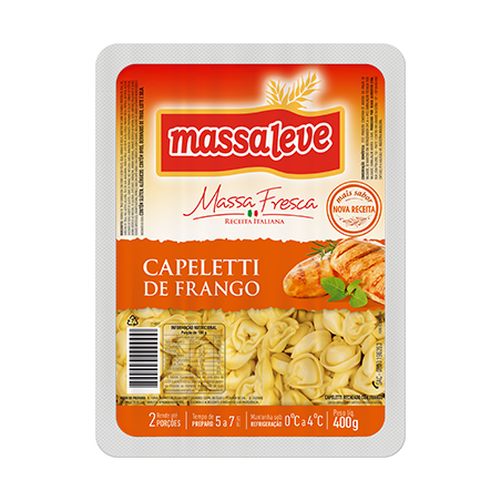 CAPELETTI MASSA LEVE 400GR FRANGO