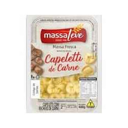 CAPELETTI CARNE MASSA LEVE BANDEJA 400G