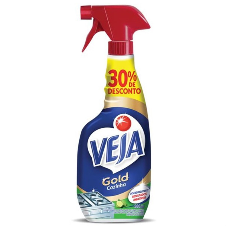 LIMPADOR DESENGORDURANTE COZINHA LIMÃO VEJA FRASCO 500ML BORRIFADOR GRÁTIS 30% DE DESCONTO