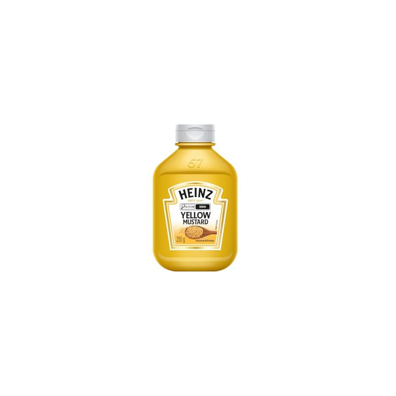 MOSTARDA AMARELA HEINZ SQUEEZE 255G