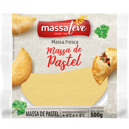 MASSA PARA PASTEL MASSA LEVE PACOTE 500G