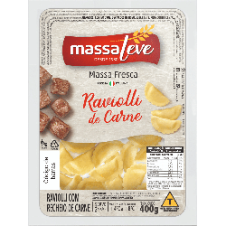 RAVIOLI DE CARNE MASSA LEVE