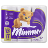PAPEL HIGIÊNICO FOLHA DUPLA NEUTRO MIMMO 30M PACOTE LEVE 12 PAGUE 11 UNIDADES