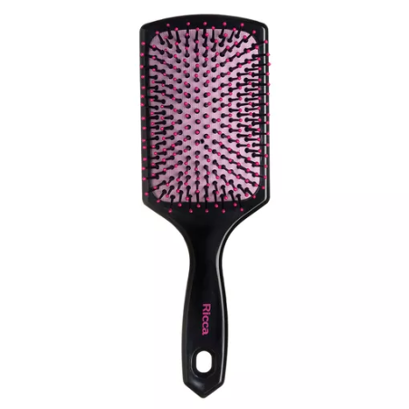 ESCOVA PARA CABELO PRETA RICCA BASIC RACKET