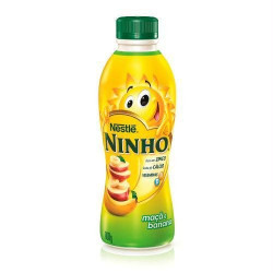 IOGURTE PARCIALMENTE DESNATADO MAÇÃ E BANANA NINHO FORTI+ GARRAFA 850G