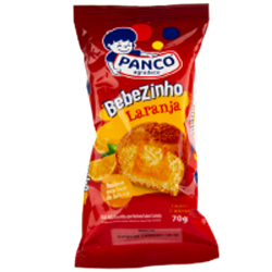 BOLINHO LARANJA PANCO BEBEZINHO PACOTE 70G 2 UNIDADES