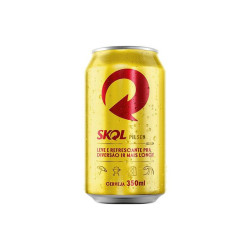 CERVEJA PILSEN SKOL LATA 350ML