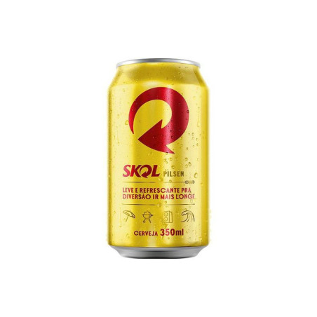 CERVEJA PILSEN SKOL LATA 350ML