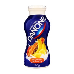 IOGURTE INTEGRAL VITAMINA DE FRUTAS DANONE FRASCO 170G