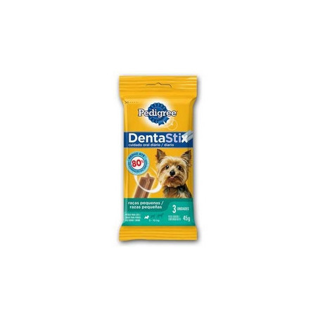PETISCO PARA CÃES ADULTOS RAÇAS PEQUENAS PEDIGREE DENTASTIX PACOTE 45G 3 UNIDADES