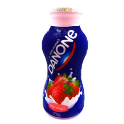 IOGURTE INTEGRAL MORANGO DANONE FRASCO 170G