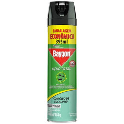 INSETICIDA AEROSSOL AÇÃO TOTAL ÓLEO DE EUCALIPTO BAYGON FRASCO 360ML SPRAY EMBALAGEM ECONÔMICA