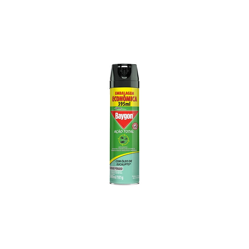 INSETICIDA AEROSSOL AÇÃO TOTAL ÓLEO DE EUCALIPTO BAYGON FRASCO 360ML SPRAY EMBALAGEM ECONÔMICA
