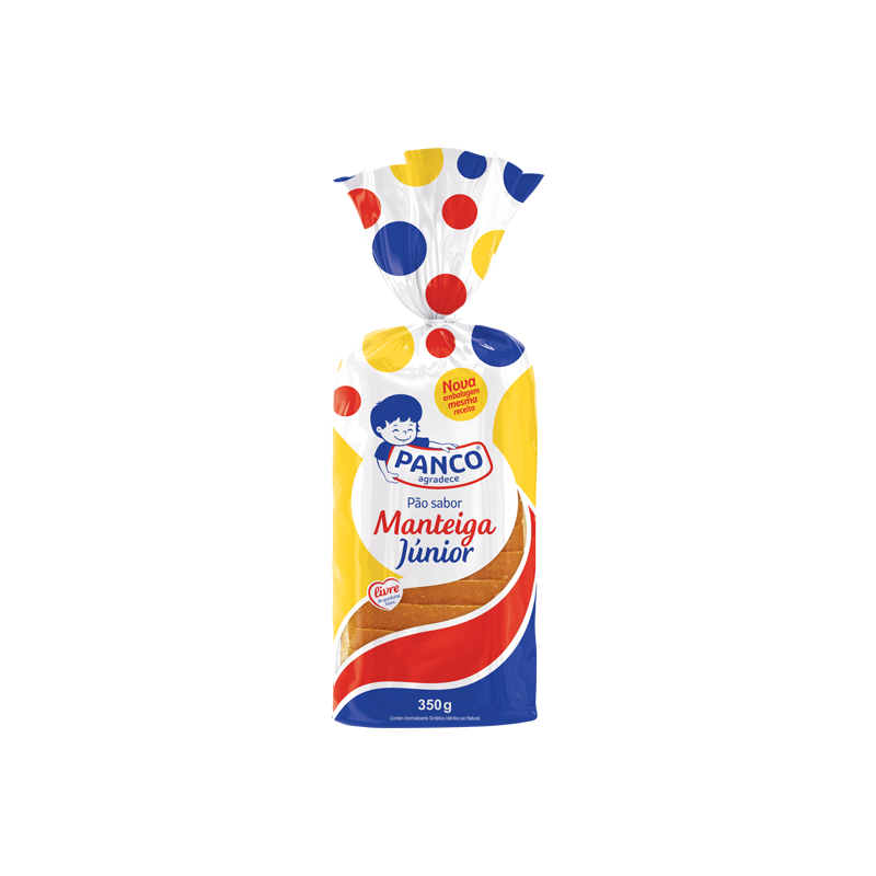 PÃO MANTEIGA PANCO JÚNIOR PACOTE 350G
