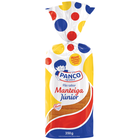PÃO MANTEIGA PANCO JÚNIOR PACOTE 350G