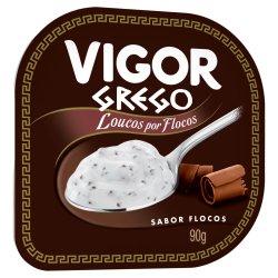 IOGURTE GREGO FLOCOS VIGOR LOUCOS POR FLOCOS POTE 90G