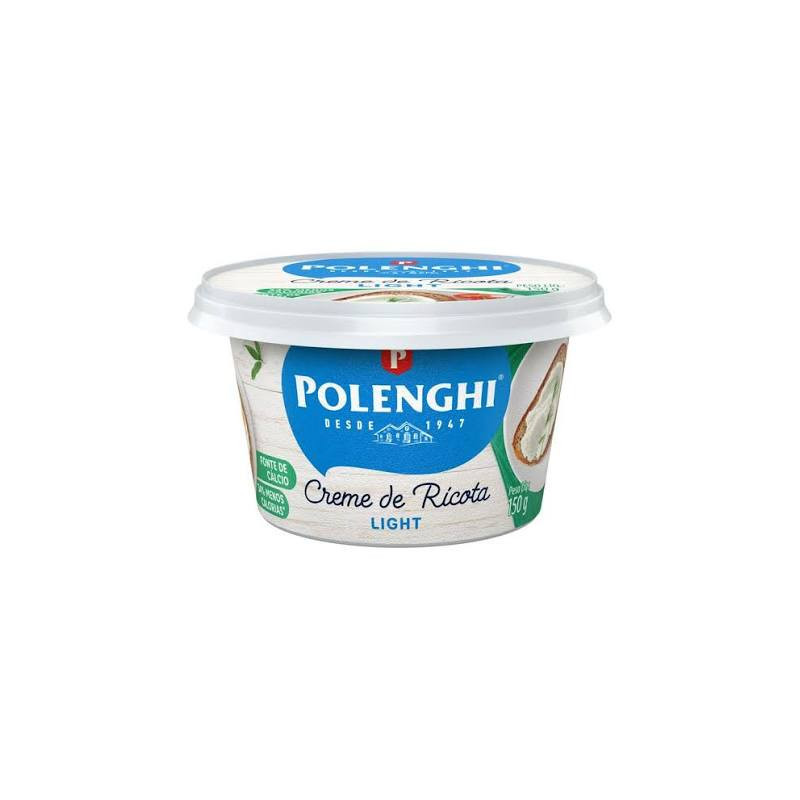 CREME DE QUEIJO RICOTA LIGHT POLENGHI POTE 150G