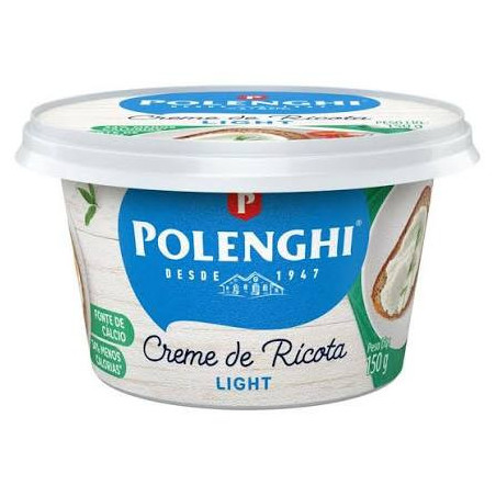 CREME DE QUEIJO RICOTA LIGHT POLENGHI POTE 150G