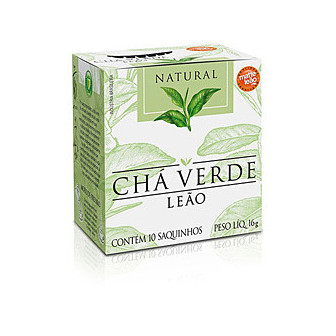 CHÁ VERDE CHÁ LEÃO CAIXA 16G 10 UNIDADES