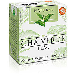 CHÁ VERDE CHÁ LEÃO CAIXA 16G 10 UNIDADES