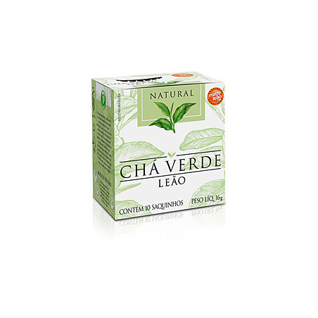 CHÁ VERDE CHÁ LEÃO CAIXA 16G 10 UNIDADES