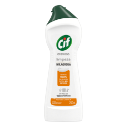 SAPONÁCEO CREMOSO MULTIUSO LARANJA CIF SQUEEZE 250ML