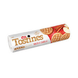 BISCOITO MAÇÃ E CANELA TOSTINES PACOTE 160G