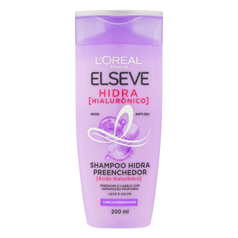 SHAMPOO LORÉAL PARIS ELSEVE HIDRA HIALURÔNICO FRASCO 200ML