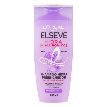 SHAMPOO LORÉAL PARIS ELSEVE HIDRA HIALURÔNICO FRASCO 200ML
