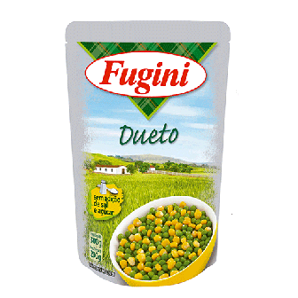 ERVILHA E MILHO VERDE EM CONSERVA DUETO FUGINI SACHÊ 170G