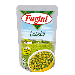 ERVILHA E MILHO VERDE EM CONSERVA DUETO FUGINI SACHÊ 170G
