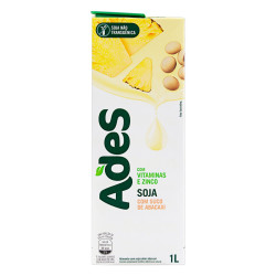 BEBIDA À BASE DE SOJA ABACAXI ADES CAIXA 1L