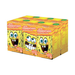 LEITE FERMENTADO DESNATADO LARANJA BOB ESPONJA ELEGÊ CAIXA 80G