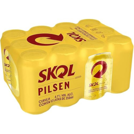 CERV SKOL PILSEN 350ML FD C/12
