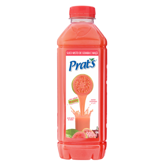 SUCO GOIABA E MAÇÃ PRATS GARRAFA 900ML