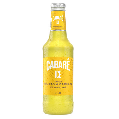 BEBIDA MISTA ALCOÓLICA FRUTAS AMARELAS CABARÉ ICE GARRAFA 275ML