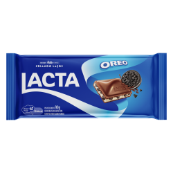 CHOCOLATE AO LEITE RECHEIO OREO LACTA PACOTE 90G