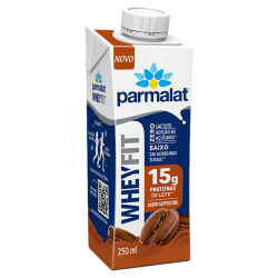 BEBIDA LÁCTEA UHT CAPPUCCINO ZERO LACTOSE PARMALAT WHEYFIT CAIXA 250ML