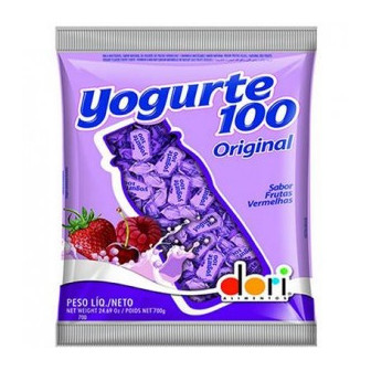BALA FRUTAS VERMELHAS DORI YOGURTE100 ORIGINAL PACOTE 600G